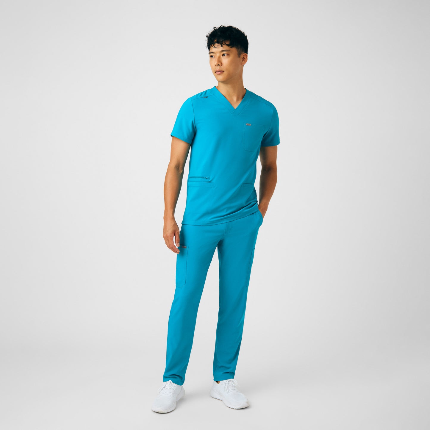 Forward 4-Pocket V-Neck Top  | Teal