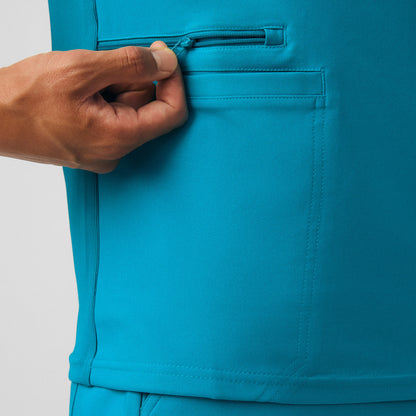 Forward 4-Pocket V-Neck Top  | Teal