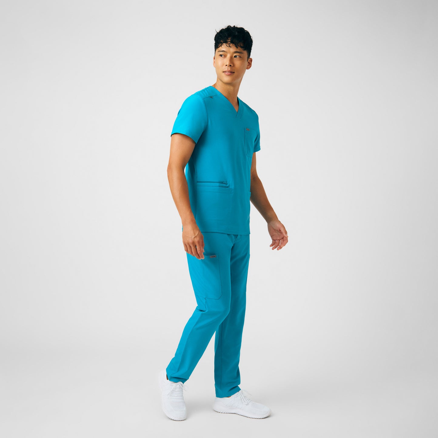 Forward 4-Pocket V-Neck Top  | Teal