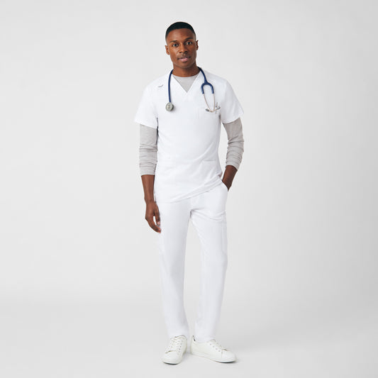 Forward 4-Pocket V-Neck Top  | White