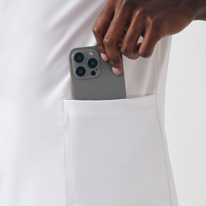 Forward 4-Pocket V-Neck Top  | White