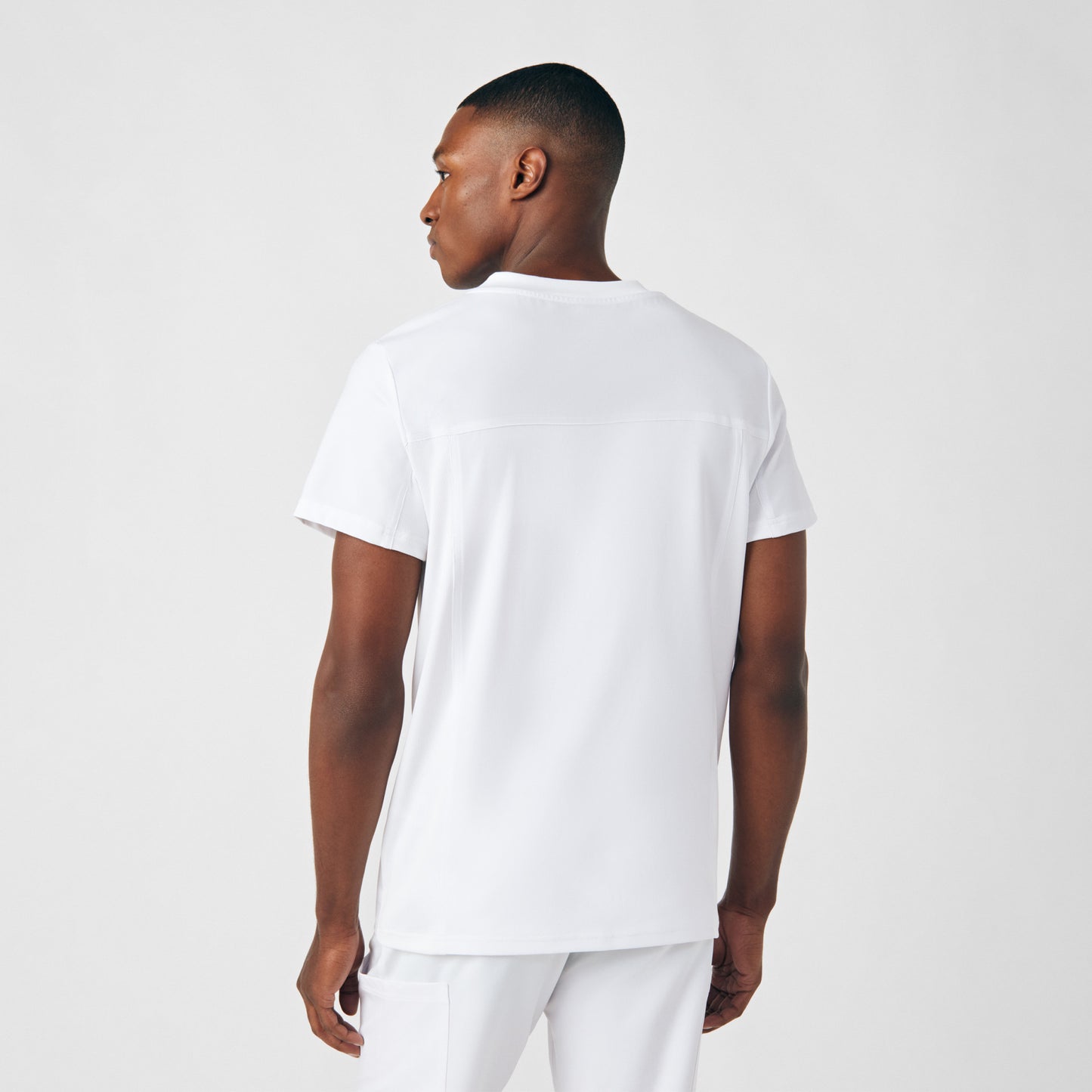 Forward 4-Pocket V-Neck Top  | White