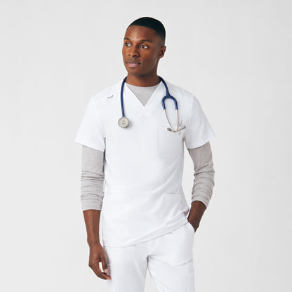 Forward 4-Pocket V-Neck Top  | White