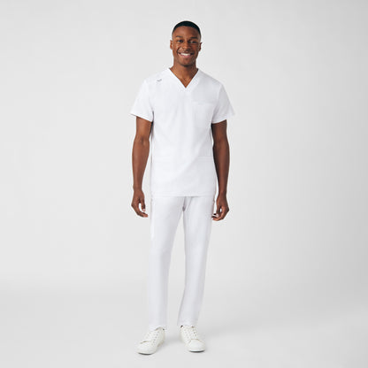 Forward 4-Pocket V-Neck Top  | White