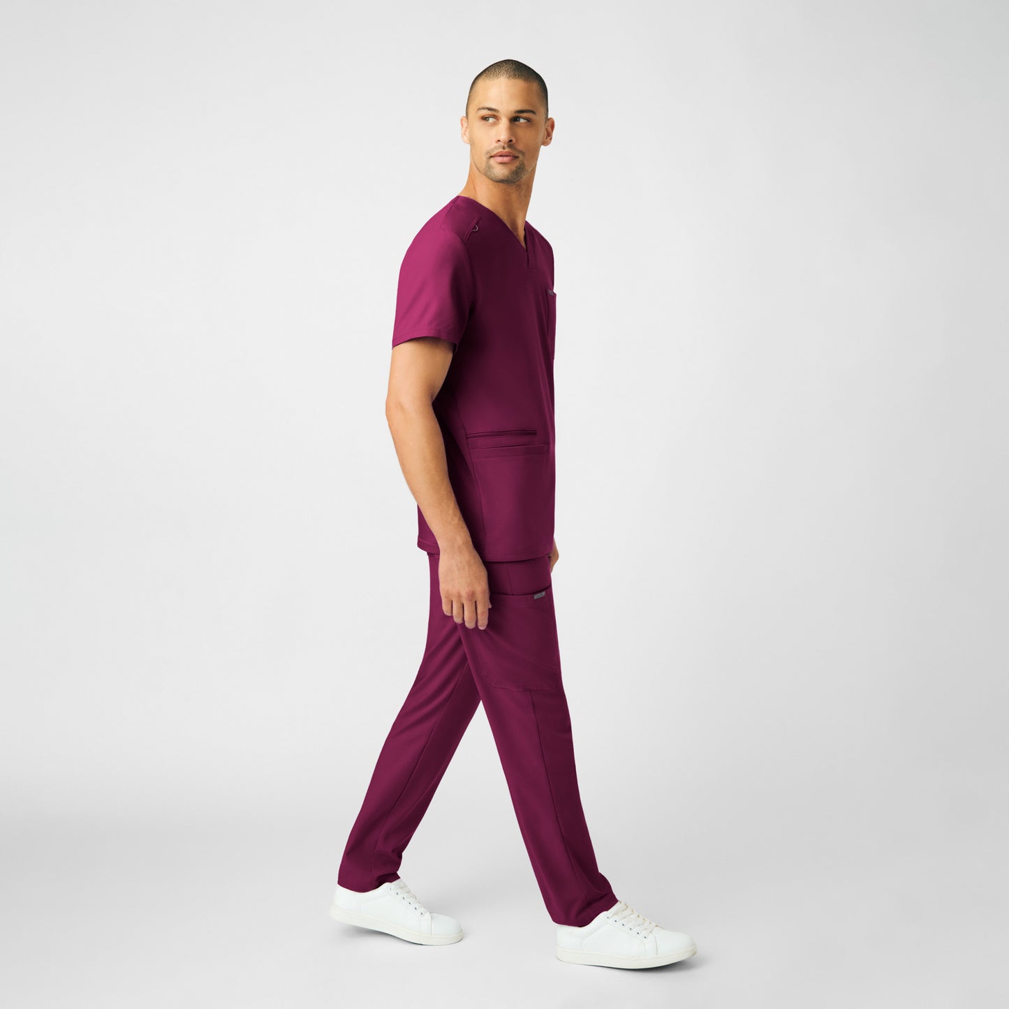 Forward 4-Pocket V-Neck Top  | Wine