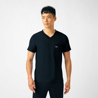 Forward 2-Pocket V-Neck Top  | Black