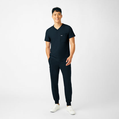 Forward 2-Pocket V-Neck Top  | Black