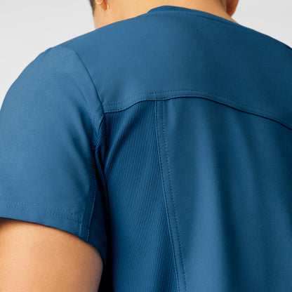 Forward 2-Pocket V-Neck Top  | Caribbean