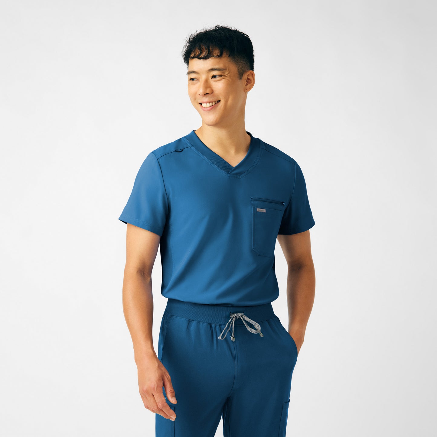 Forward 2-Pocket V-Neck Top  | Caribbean