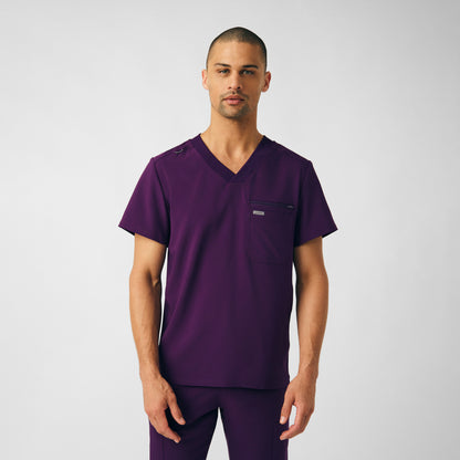 Forward 2-Pocket V-Neck Top  | Eggplant