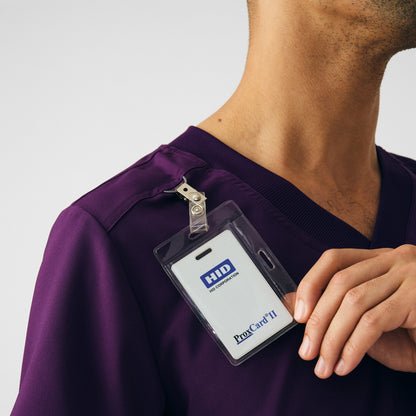 Forward 2-Pocket V-Neck Top  | Eggplant