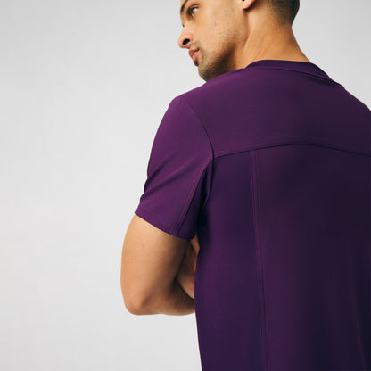Forward 2-Pocket V-Neck Top  | Eggplant
