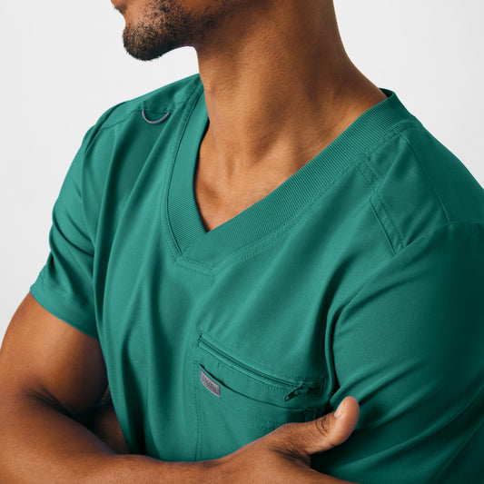 Forward 2-Pocket V-Neck Top  | Hunter