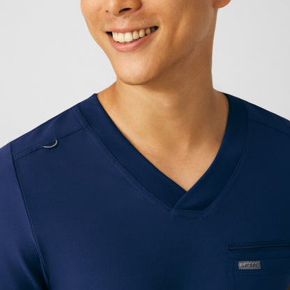 Forward 2-Pocket V-Neck Top  | Navy