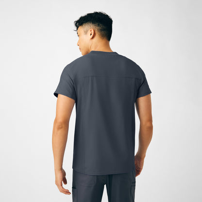 Forward 2-Pocket V-Neck Top  | Pewter