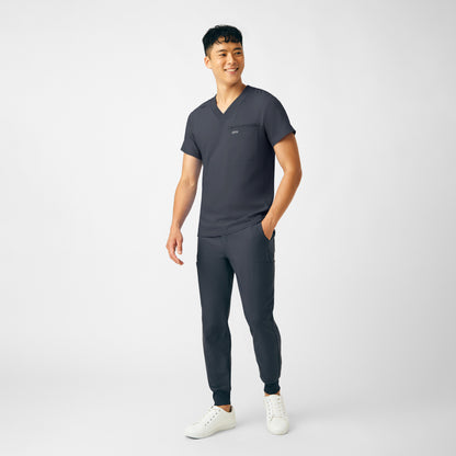 Forward 2-Pocket V-Neck Top  | Pewter