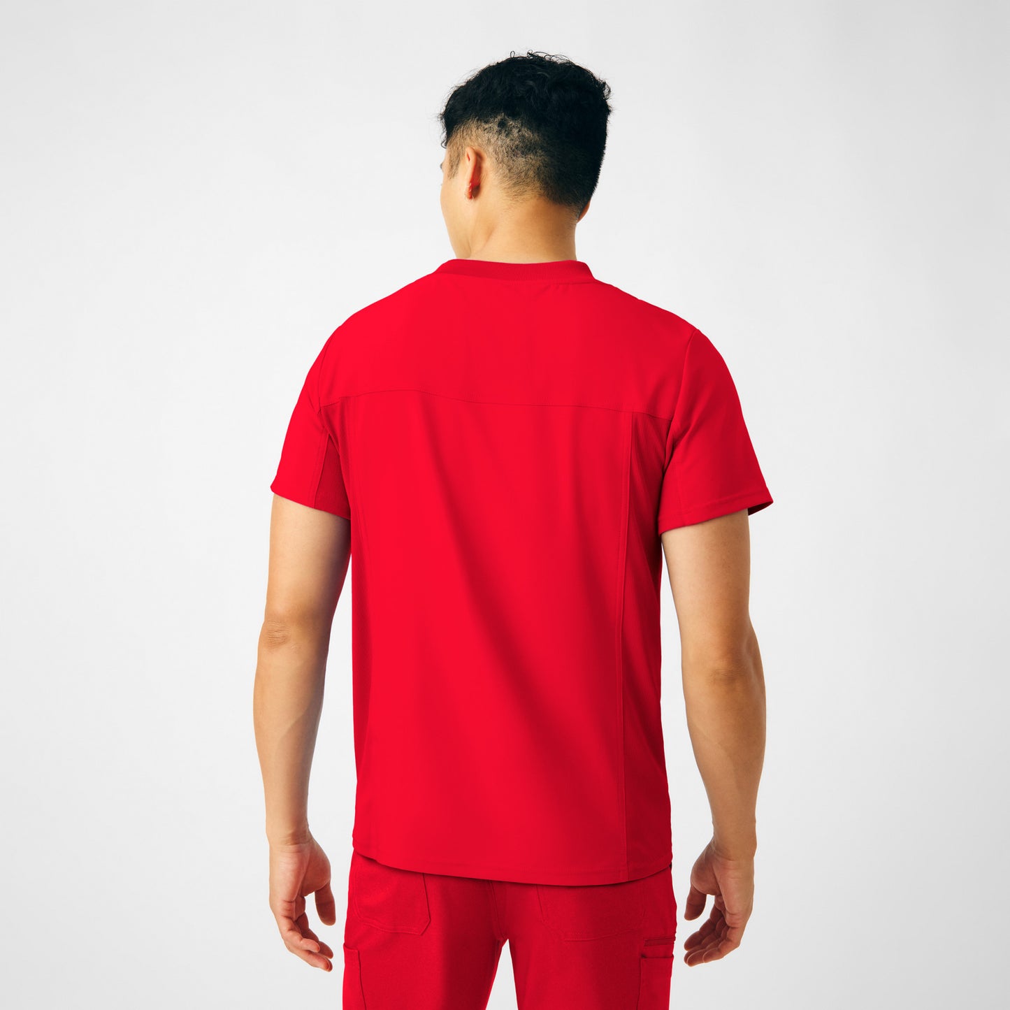 Forward 2-Pocket V-Neck Top  | Red