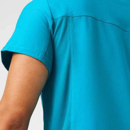 Forward 2-Pocket V-Neck Top  | Teal