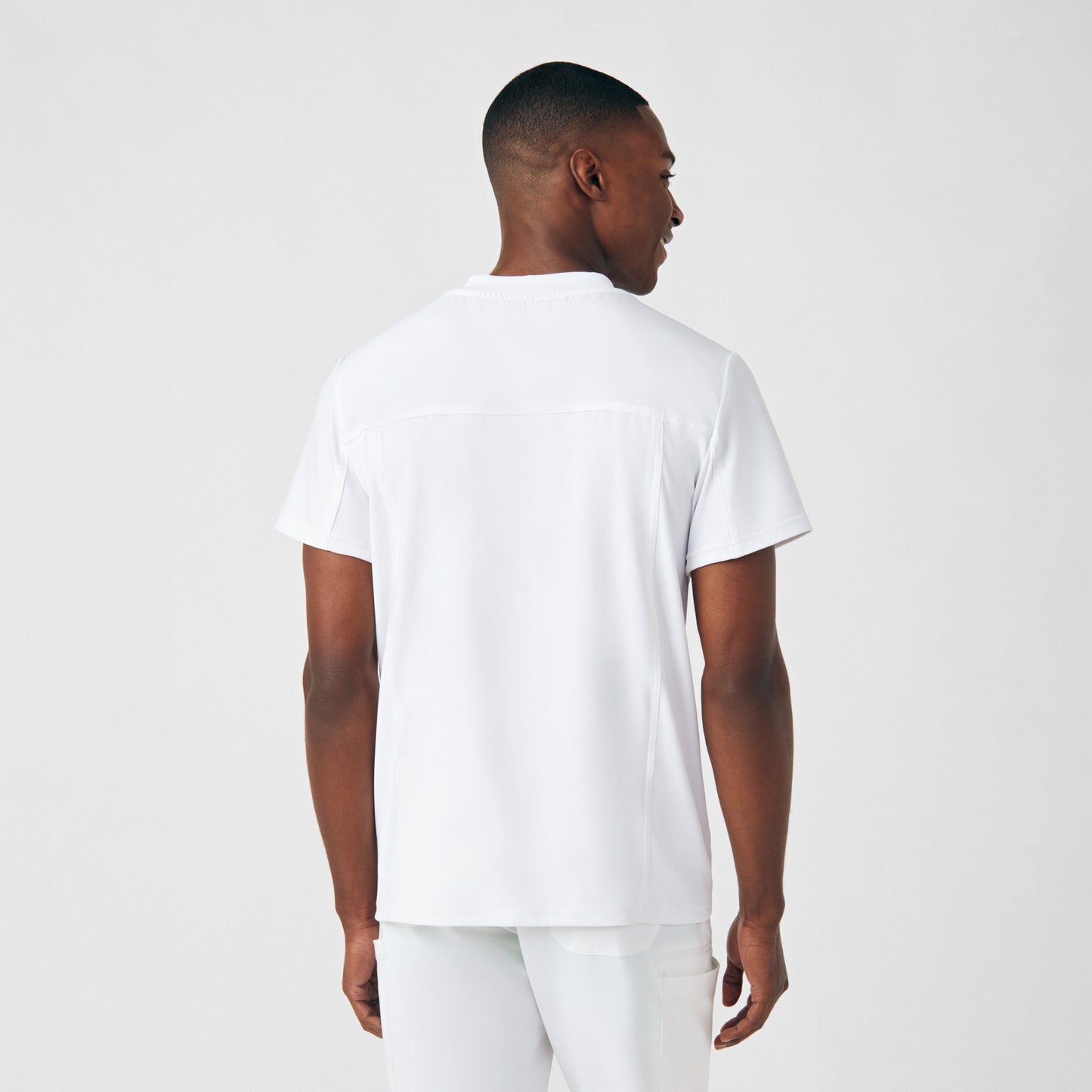 Forward 2-Pocket V-Neck Top  | White