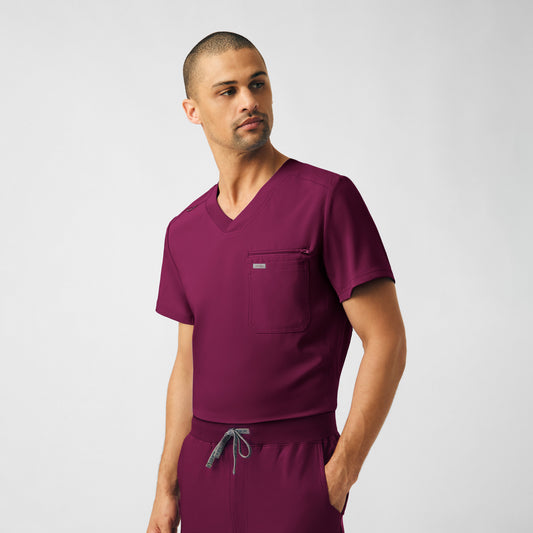 Forward 2-Pocket V-Neck Top  | Wine