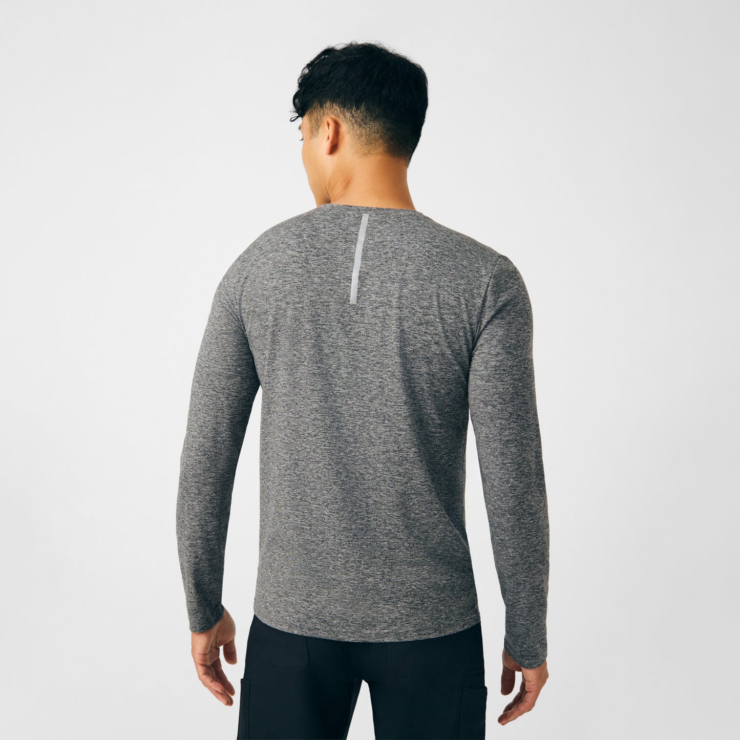 Forward Long-Sleeve Tee  | Heather Black