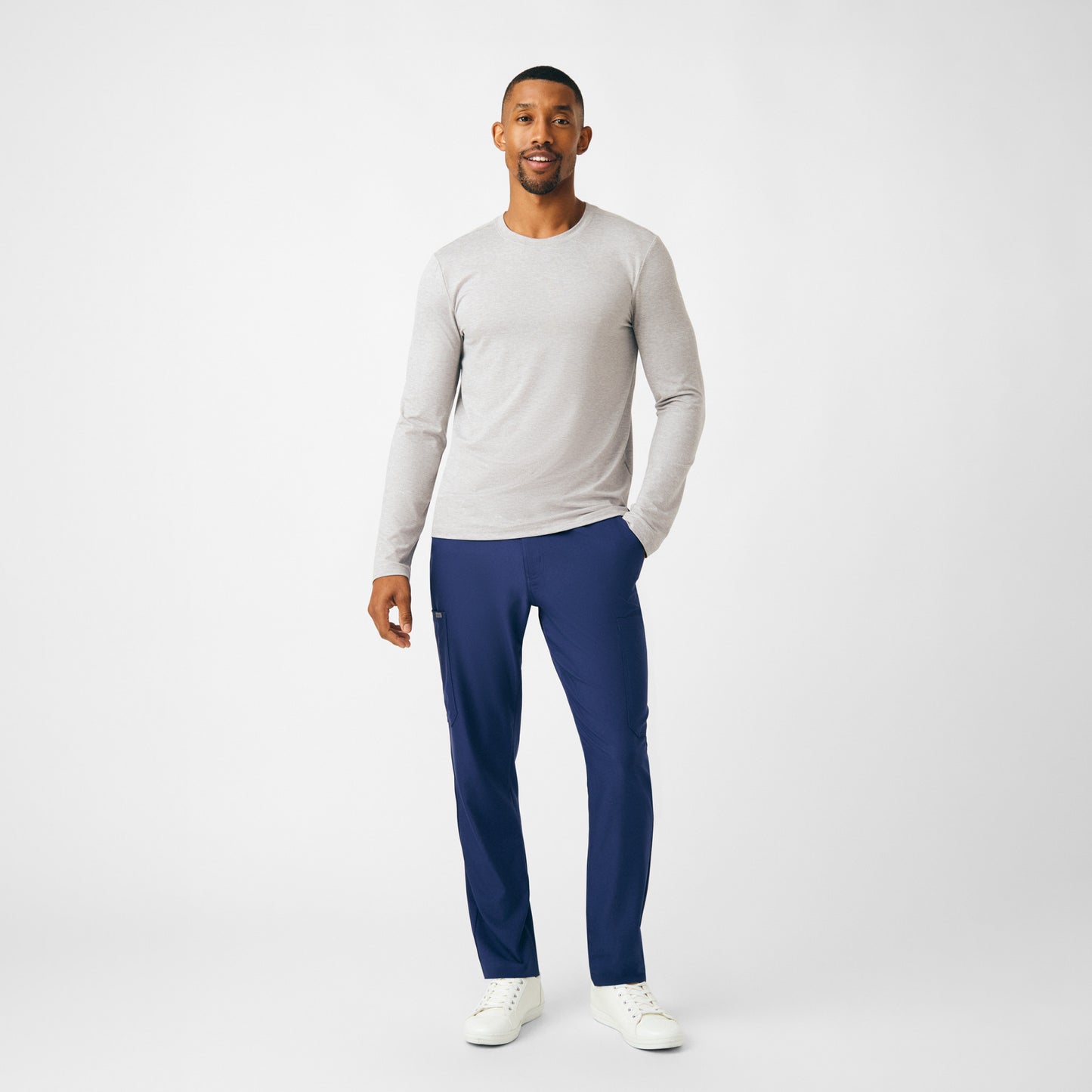 Forward Long-Sleeve Tee  | Heather Light Gray