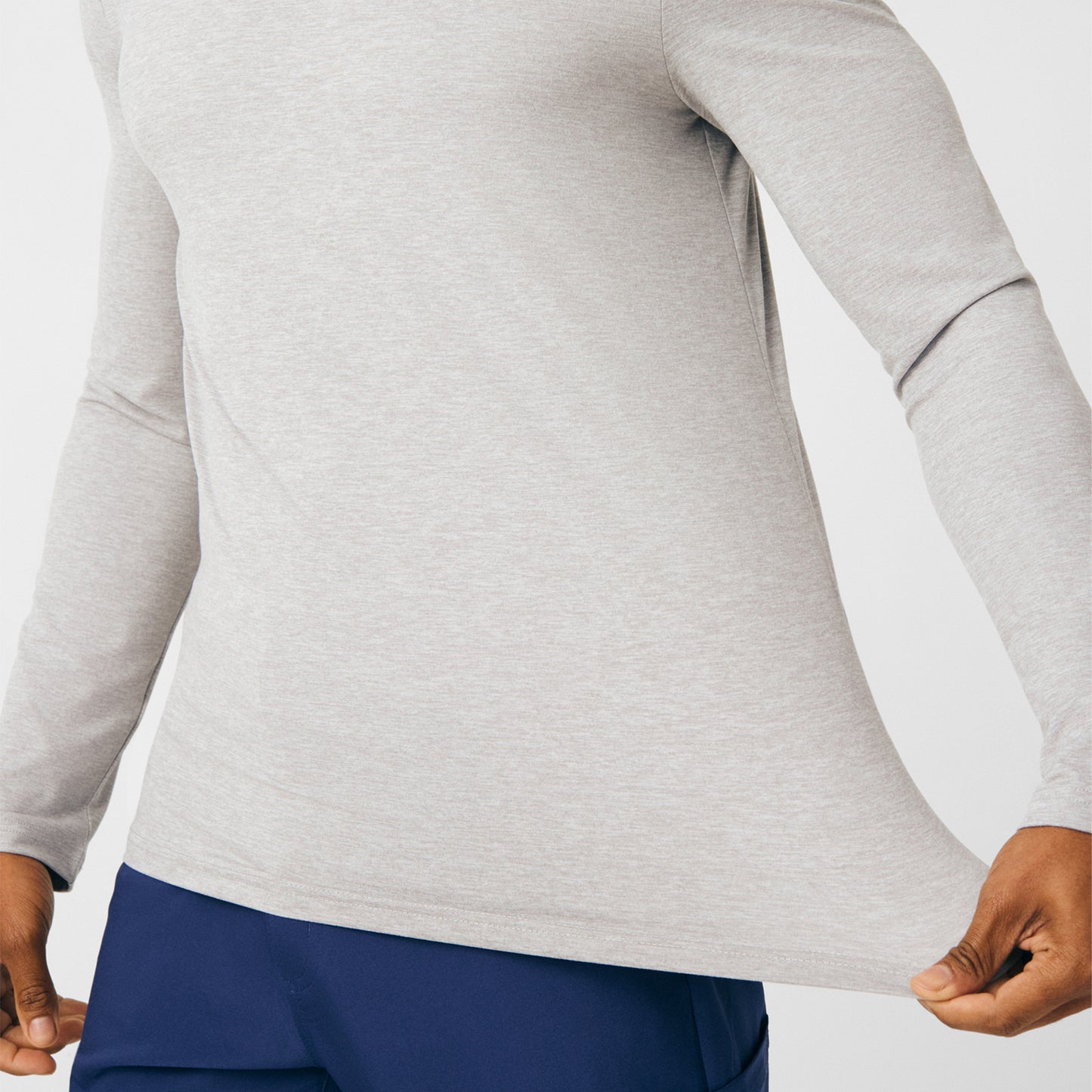 Forward Long-Sleeve Tee  | Heather Light Gray