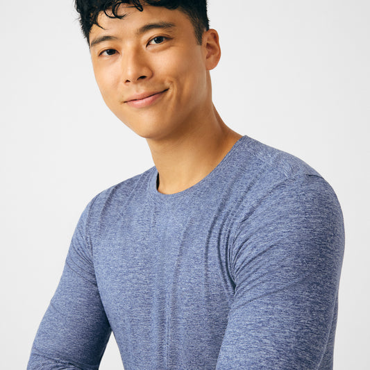 Forward Long-Sleeve Tee  | Heather Navy