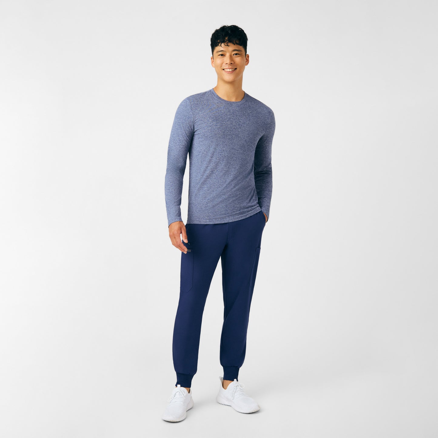 Forward Long-Sleeve Tee  | Heather Navy