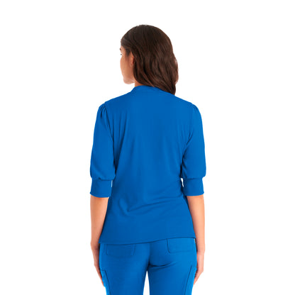 Forward 3-Pocket Y-Neck Top  | Royal