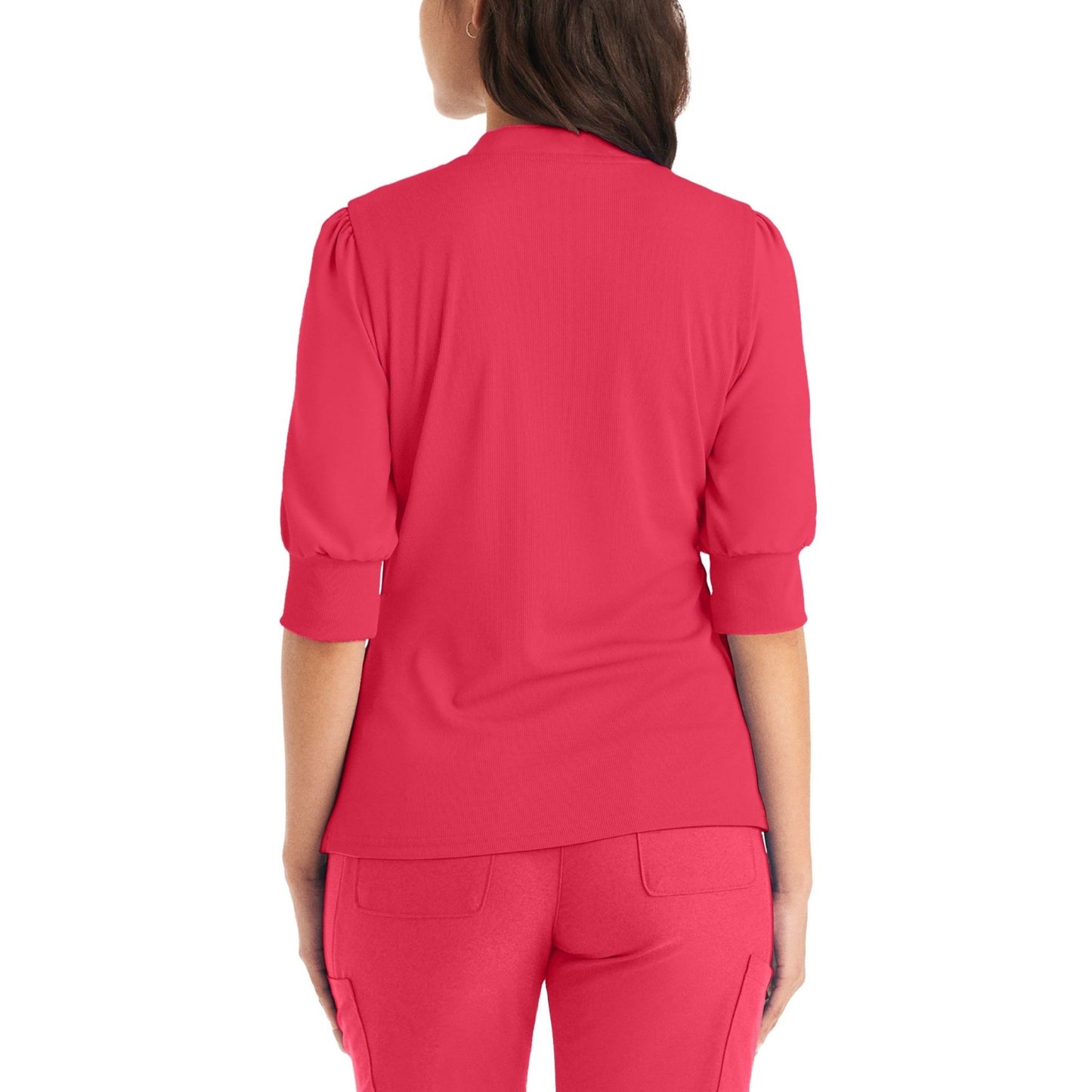 Forward 3-Pocket Y-Neck Top  | Tea Berry