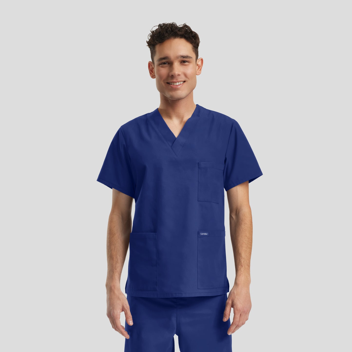 Essentials 3-Pocket V-Neck Top  | Royal