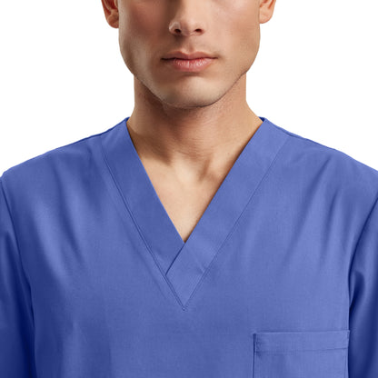 Essentials 3-Pocket V-Neck Top  | Royal