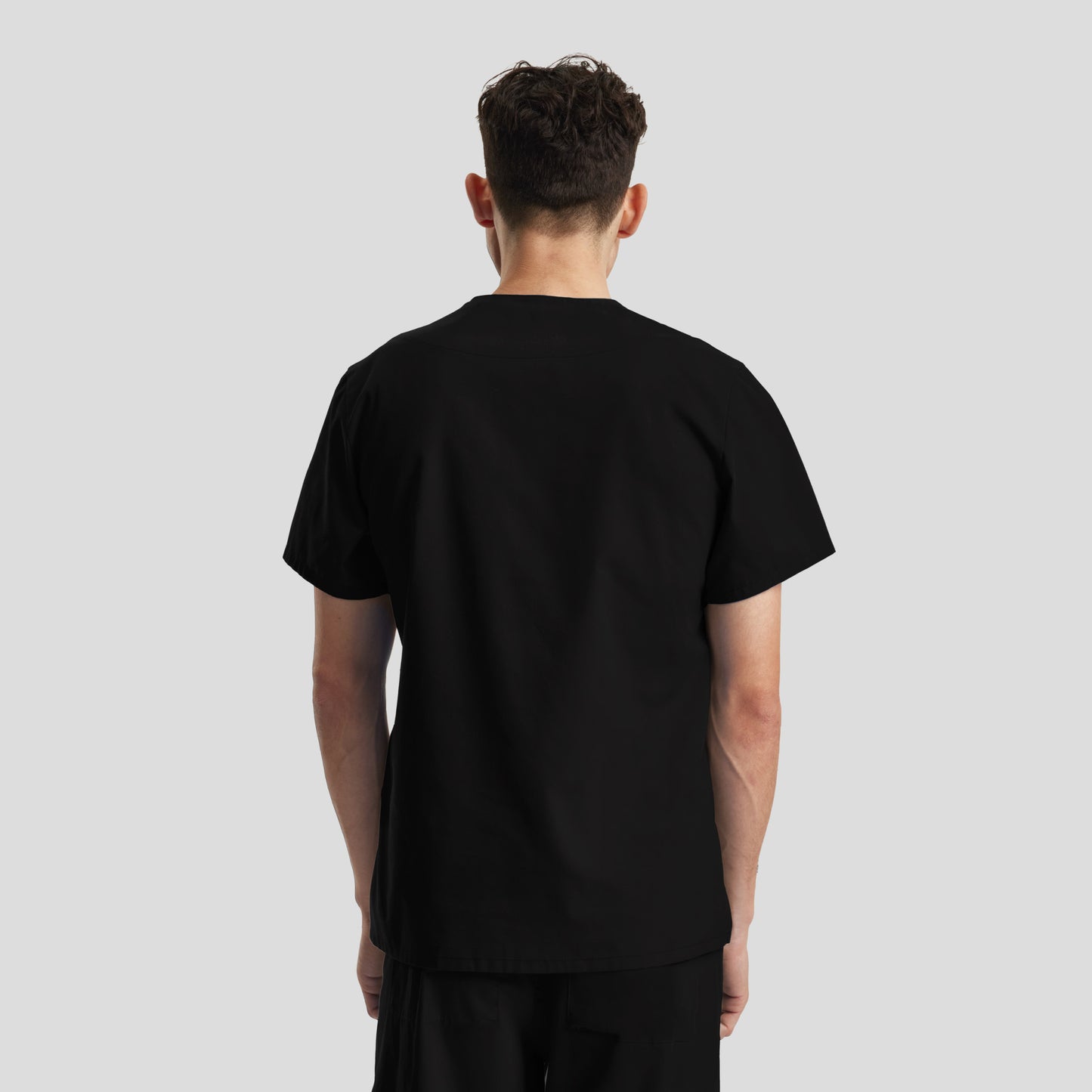 Essentials 3-Pocket V-Neck Top  | Black