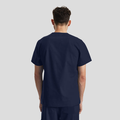 Essentials 3-Pocket V-Neck Top  | Navy