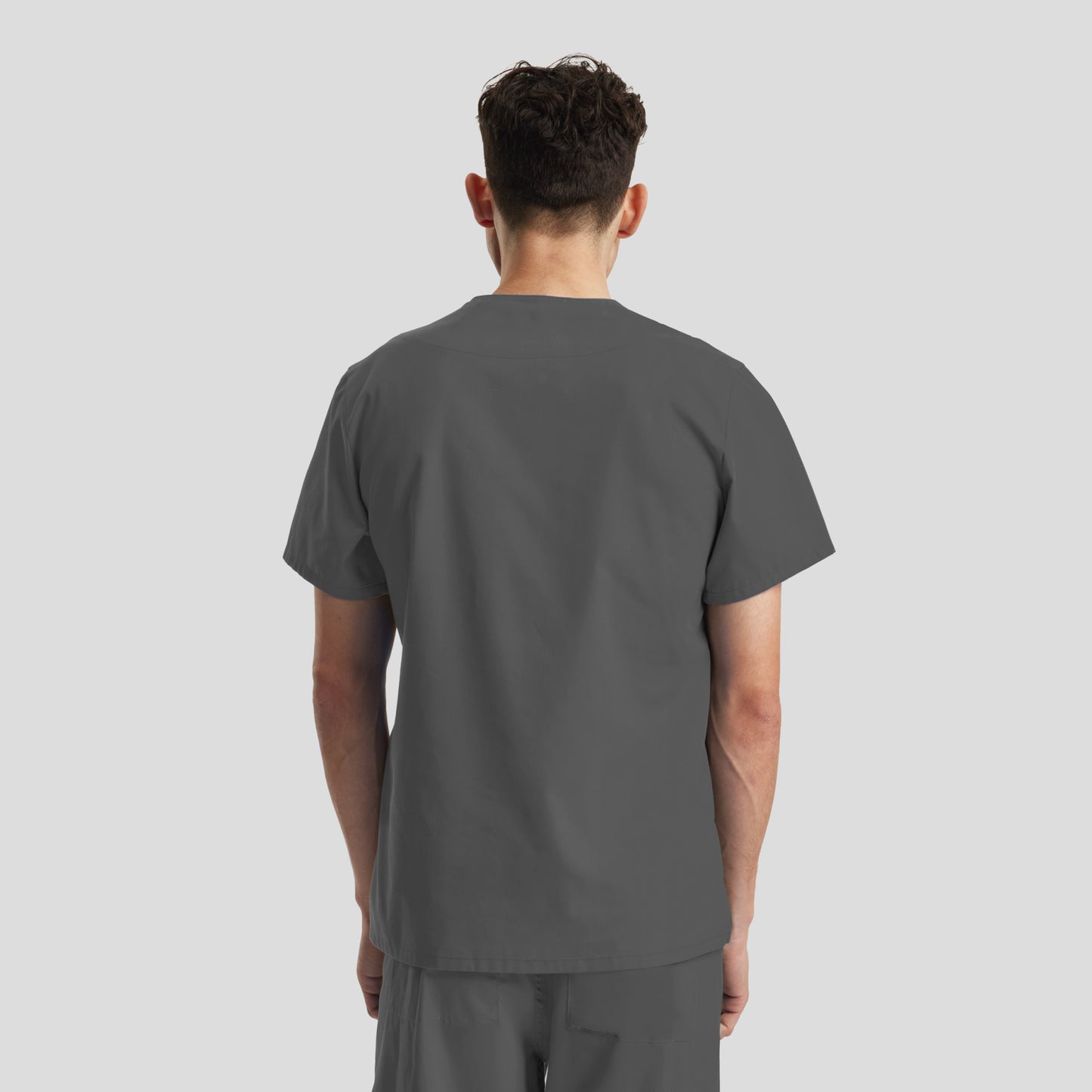 Essentials 3-Pocket V-Neck Top  | Steel