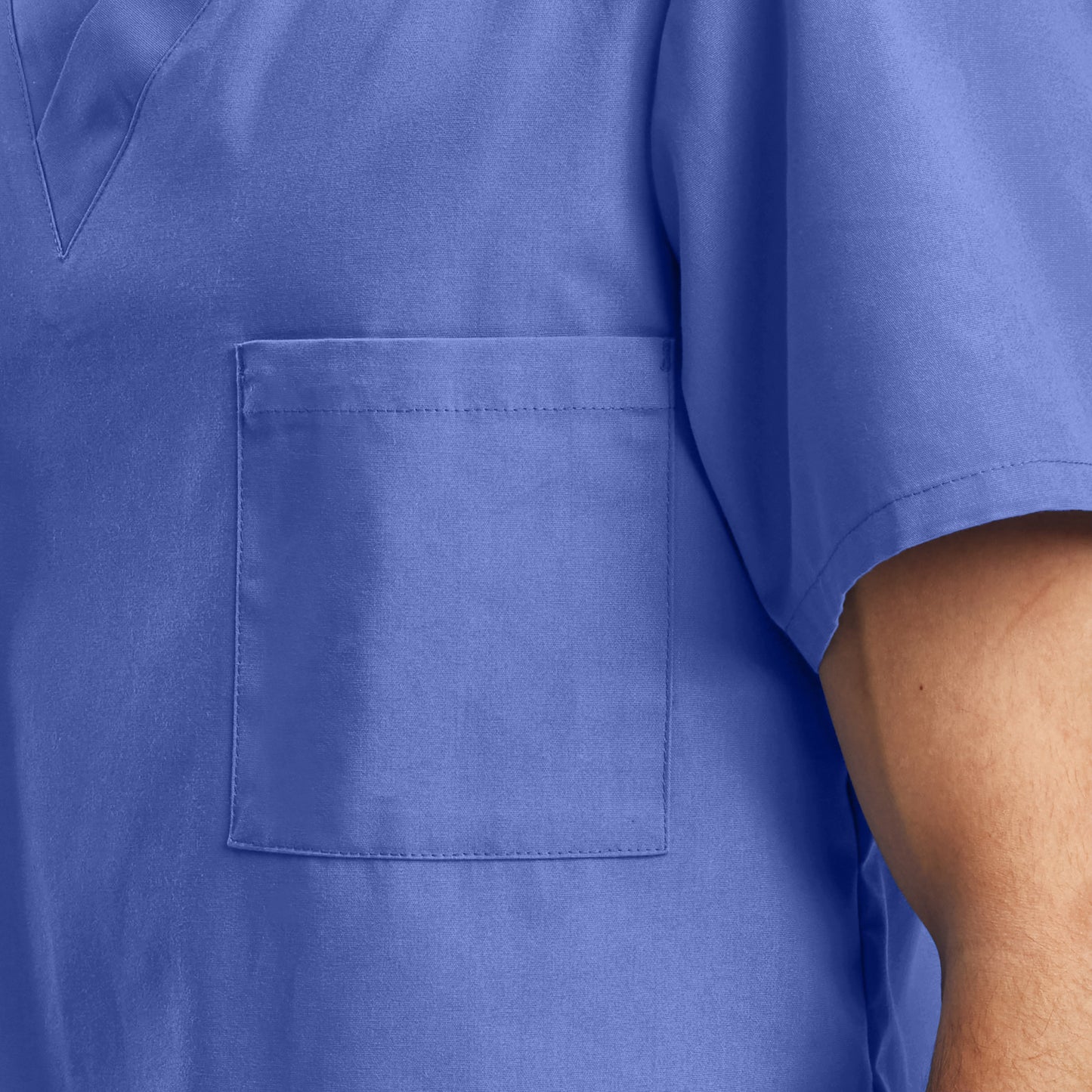 Essentials 3-Pocket V-Neck Top  | Steel