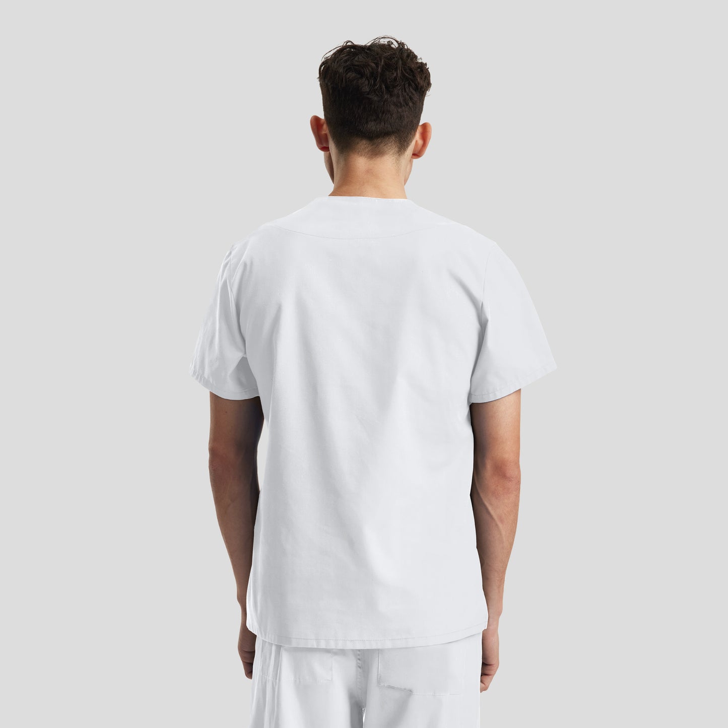 Essentials 3-Pocket V-Neck Top  | White