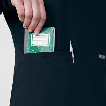 Forward 2-Pocket V-Neck Top  | Black