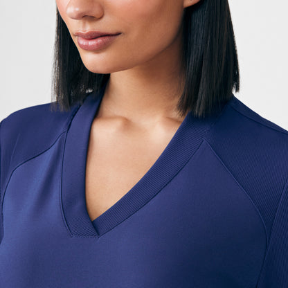 Forward 2-Pocket V-Neck Top  | Navy