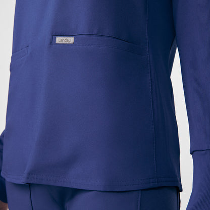 Forward 2-Pocket V-Neck Top  | Navy