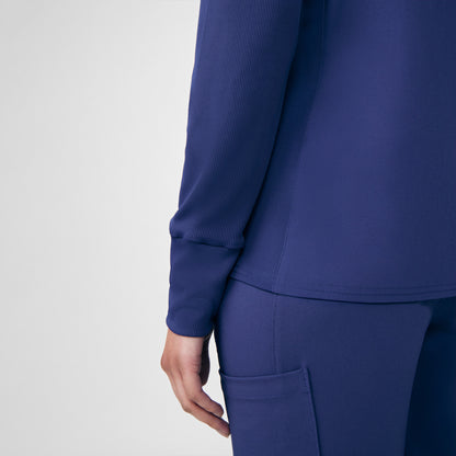 Forward 2-Pocket V-Neck Top  | Navy