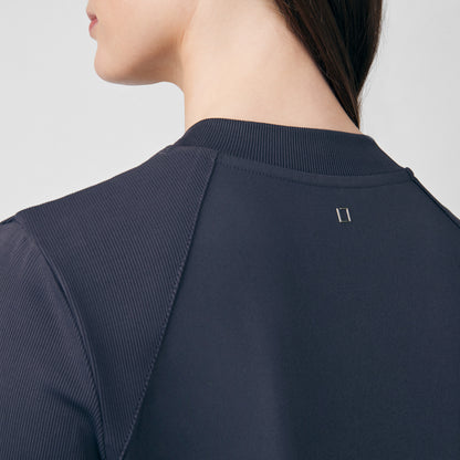 Forward 2-Pocket V-Neck Top  | Pewter