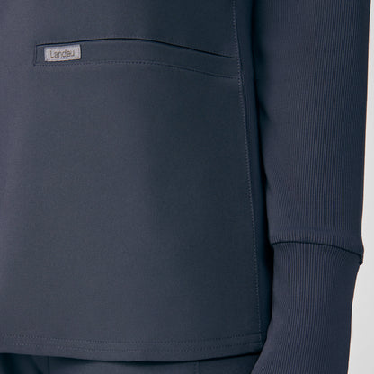 Forward 2-Pocket V-Neck Top  | Pewter