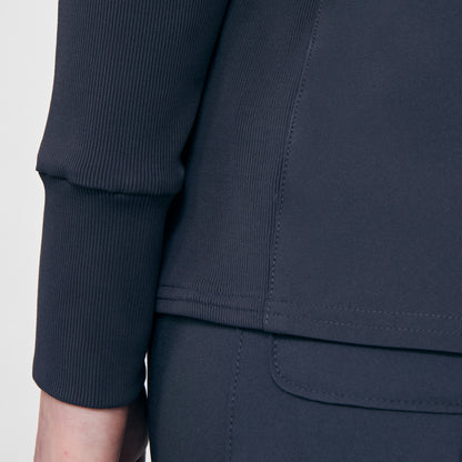 Forward 2-Pocket V-Neck Top  | Pewter