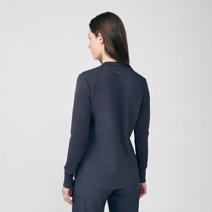 Forward 2-Pocket V-Neck Top  | Pewter