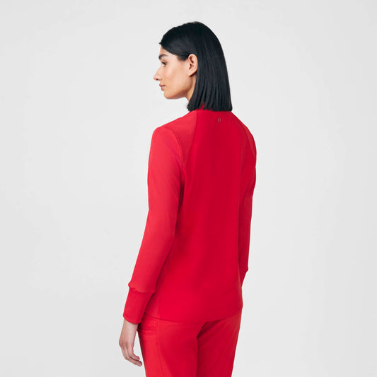 Forward 2-Pocket V-Neck Top  | Red