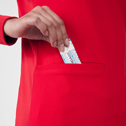 Forward 2-Pocket V-Neck Top  | Red