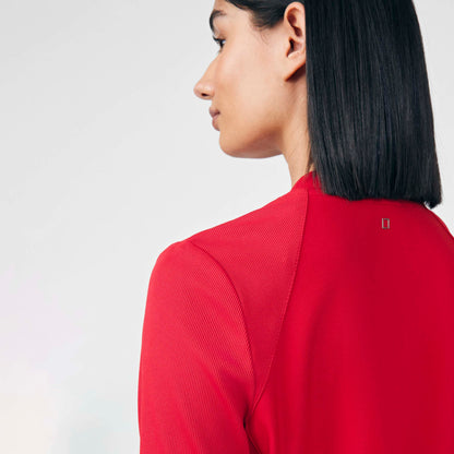 Forward 2-Pocket V-Neck Top  | Red