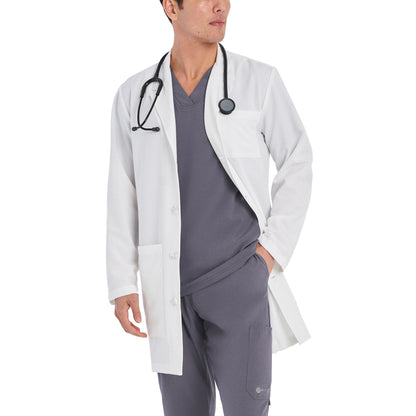 V-Tess 5-Pocket Full-Length Tablet White Coat  | White